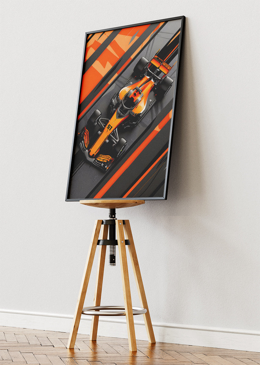 Formula One Speed Machine Poster & Canvas | Modern Motorsport Wall Art