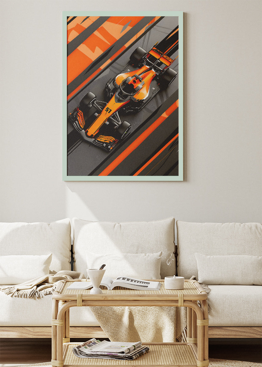 Formula One Speed Machine Poster & Canvas | Modern Motorsport Wall Art