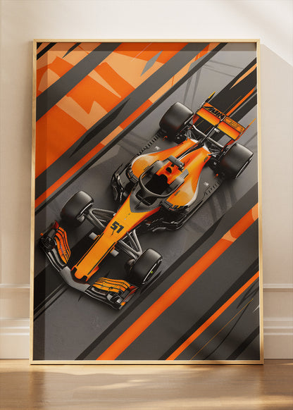 Formula One Speed Machine Poster & Canvas | Modern Motorsport Wall Art