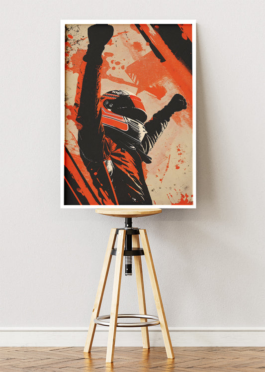 Formula One Victory Driver Poster & Canvas | Dynamic Motorsport Wall Art