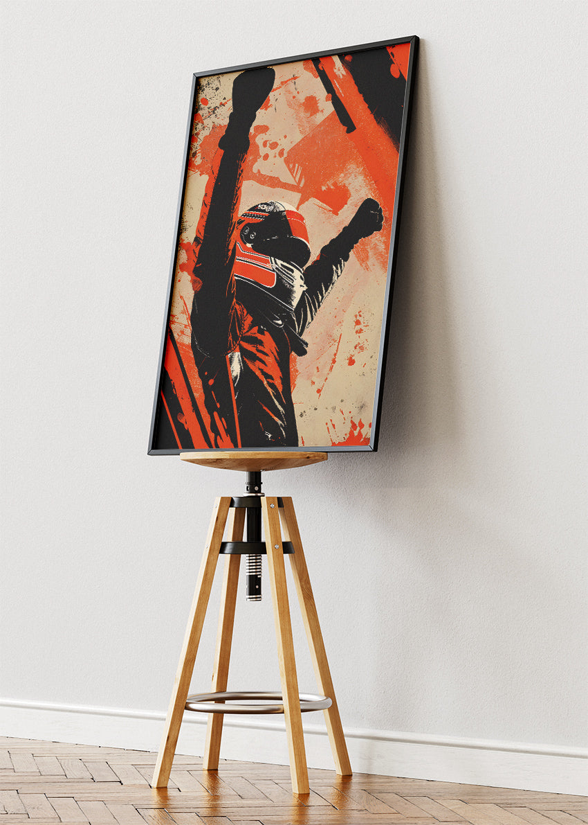 Formula One Victory Driver Poster & Canvas | Dynamic Motorsport Wall Art
