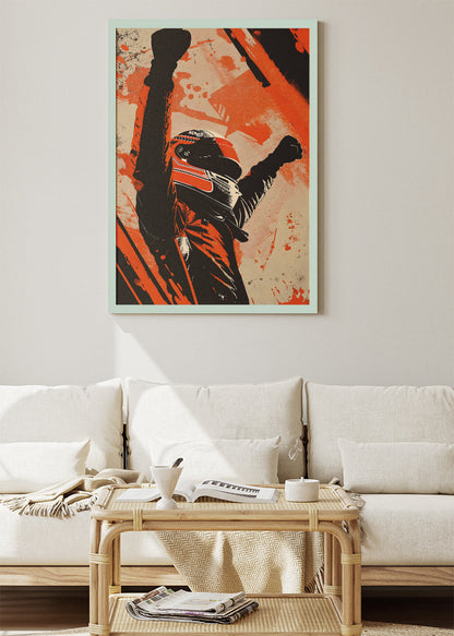 Formula One Victory Driver Poster & Canvas | Dynamic Motorsport Wall Art