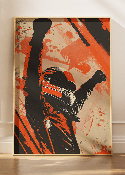 Formula One Victory Driver Poster & Canvas | Dynamic Motorsport Wall Art