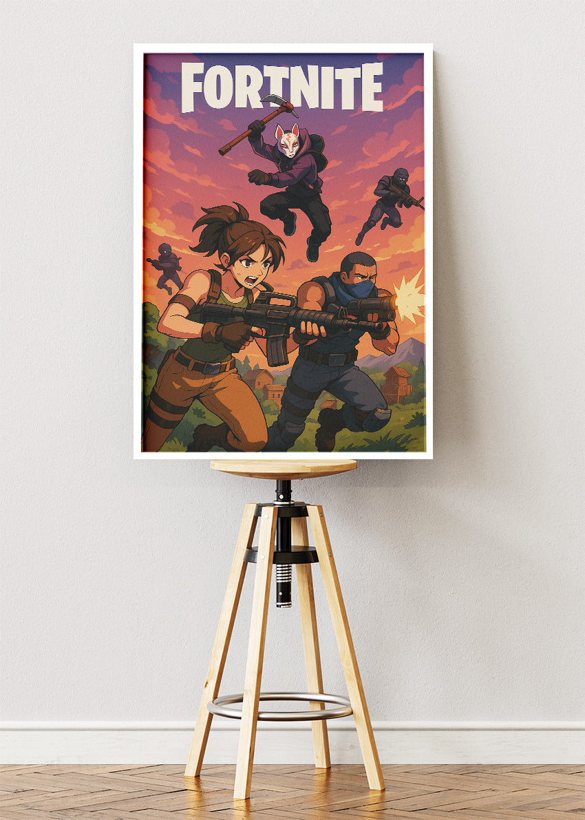 Fortnite Inspired Gaming Wall Art Poster & Canvas