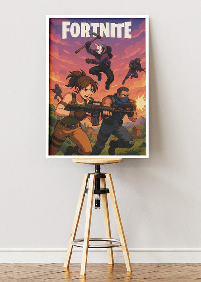Fortnite Inspired Gaming Wall Art Poster & Canvas