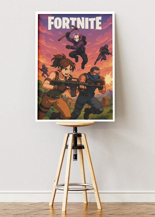 Fortnite Inspired Gaming Wall Art Poster & Canvas