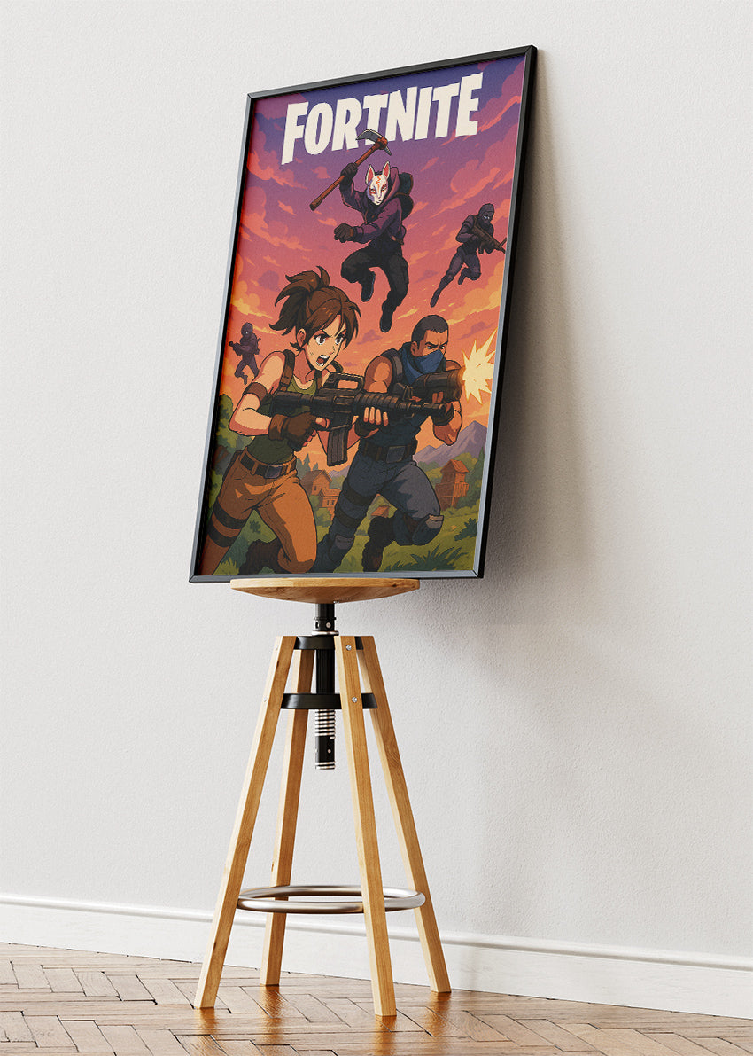 Fortnite Inspired Gaming Wall Art Poster & Canvas