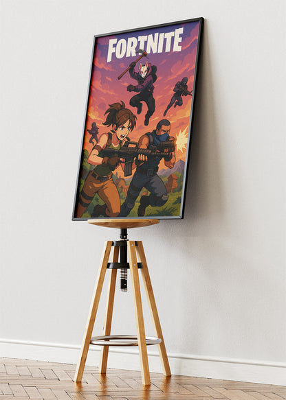 Fortnite Inspired Gaming Wall Art Poster & Canvas