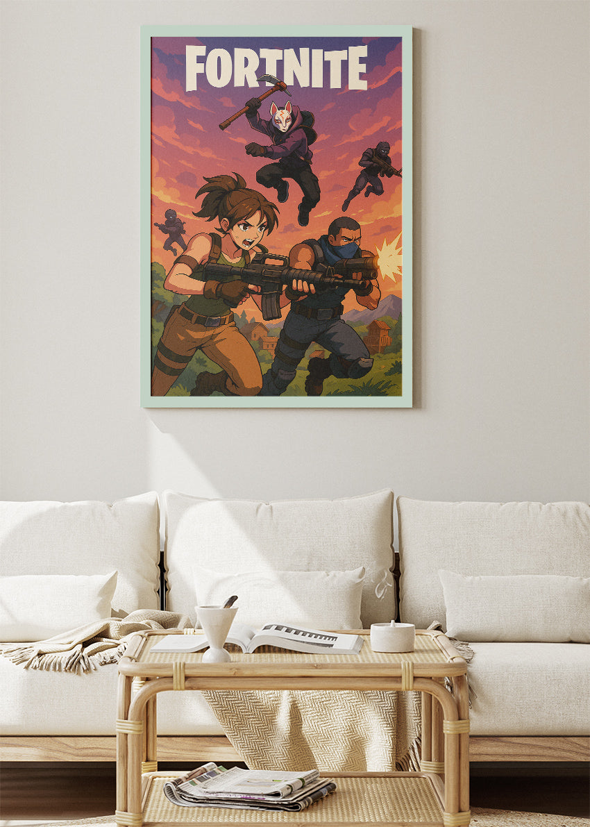 Fortnite Inspired Gaming Wall Art Poster & Canvas