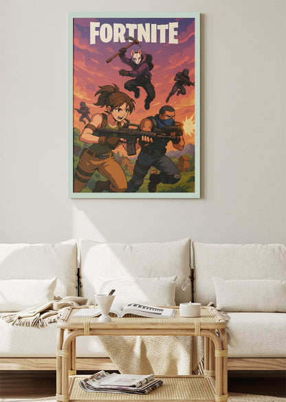 Fortnite Inspired Gaming Wall Art Poster & Canvas