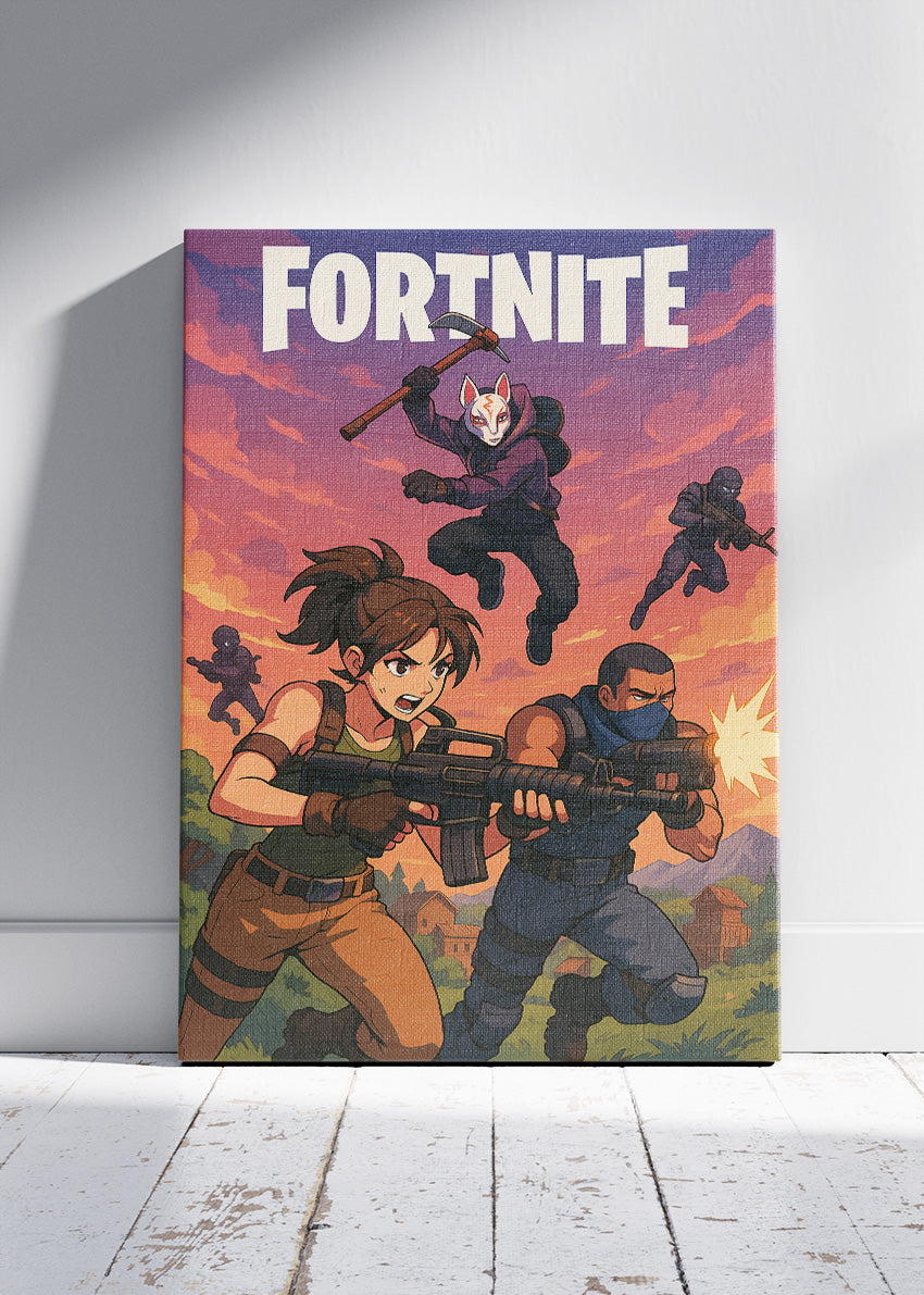 Fortnite Inspired Gaming Wall Art Poster & Canvas