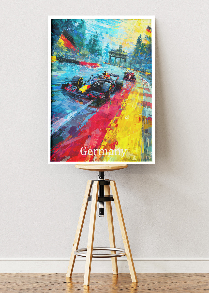 Germany Grand Prix Berlin Racing Canvas Print & Poster – AI PRINT LAB