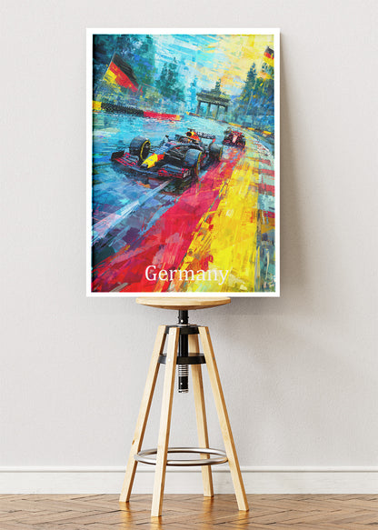 Germany Grand Prix Berlin Racing Canvas Print & Poster – AI PRINT LAB