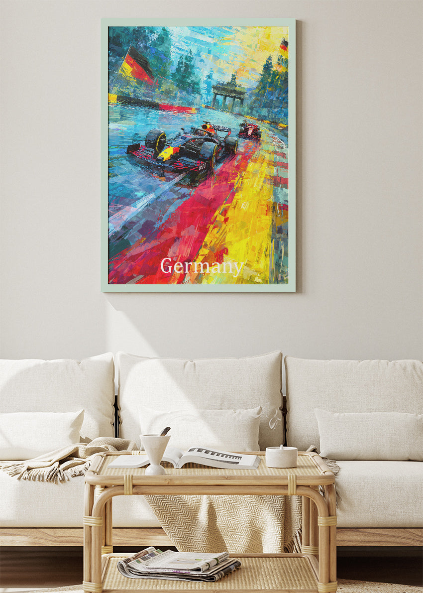 Germany Grand Prix Berlin Racing Canvas Print & Poster – AI PRINT LAB