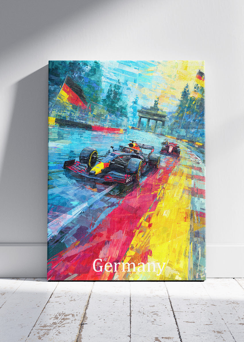 Germany Grand Prix Berlin Racing Canvas Print & Poster – AI PRINT LAB
