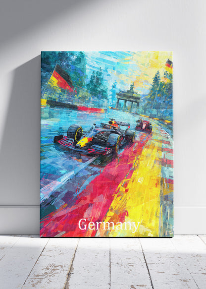 Germany Grand Prix Berlin Racing Canvas Print & Poster – AI PRINT LAB