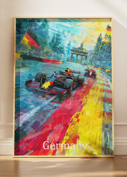 Germany Grand Prix Berlin Racing Canvas Print & Poster – AI PRINT LAB