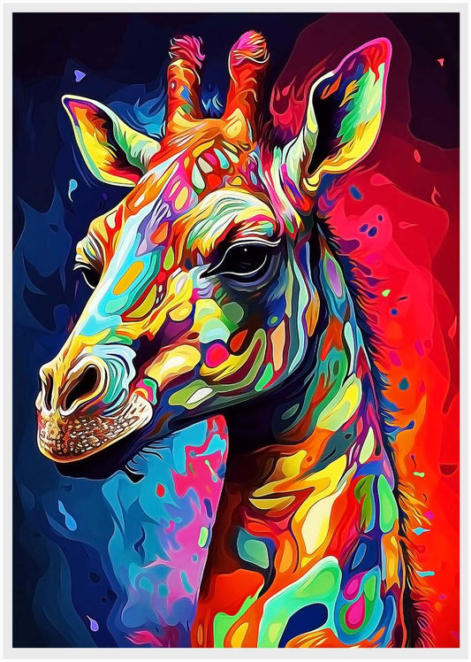 Giraffe Canvas & Poster Wall Art T242 Wildlife Series