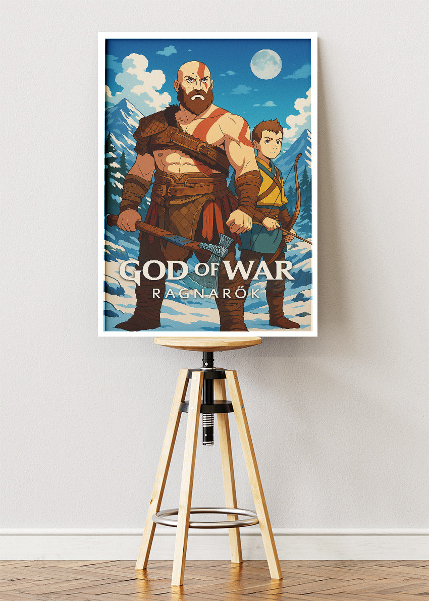 God of War Ragnarök Wall Art – Epic Norse Action RPG Poster & Canvas