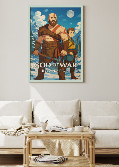 God of War Ragnarök Wall Art – Epic Norse Action RPG Poster & Canvas