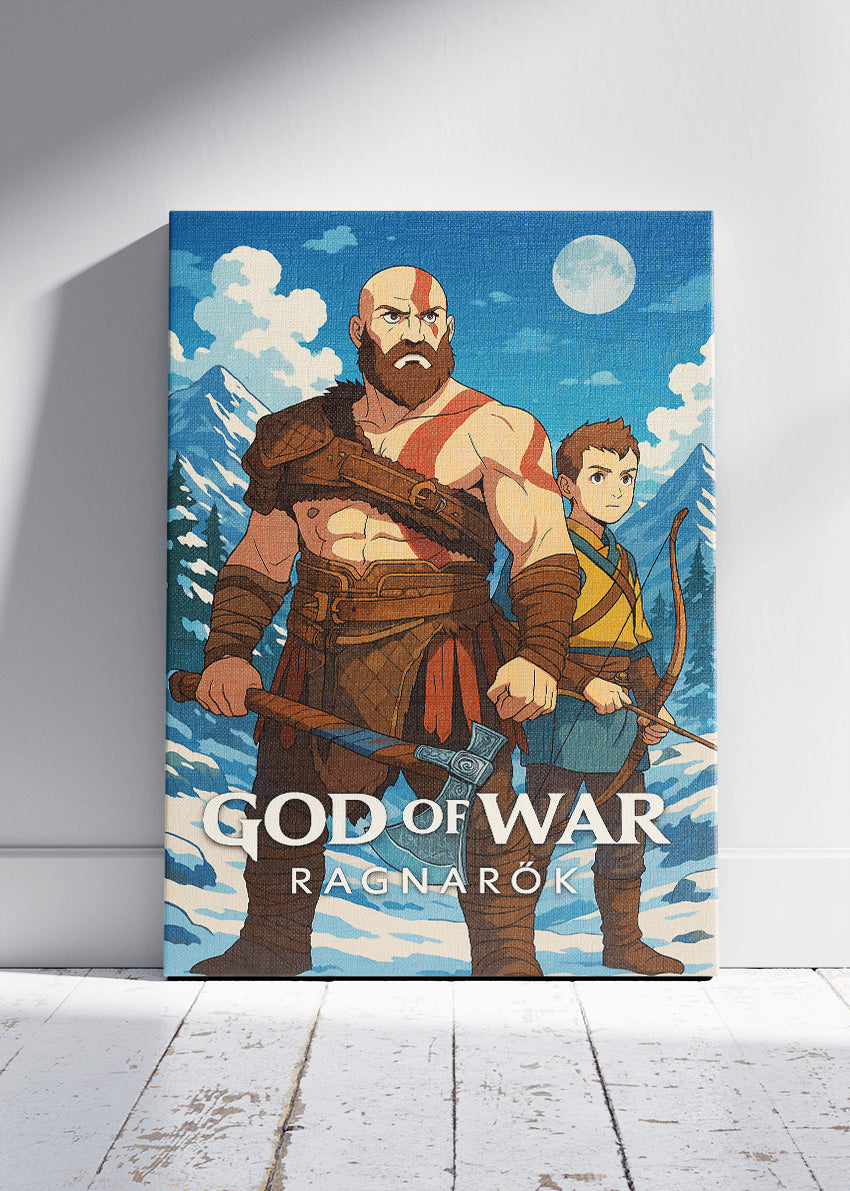 God of War Ragnarök Wall Art – Epic Norse Action RPG Poster & Canvas