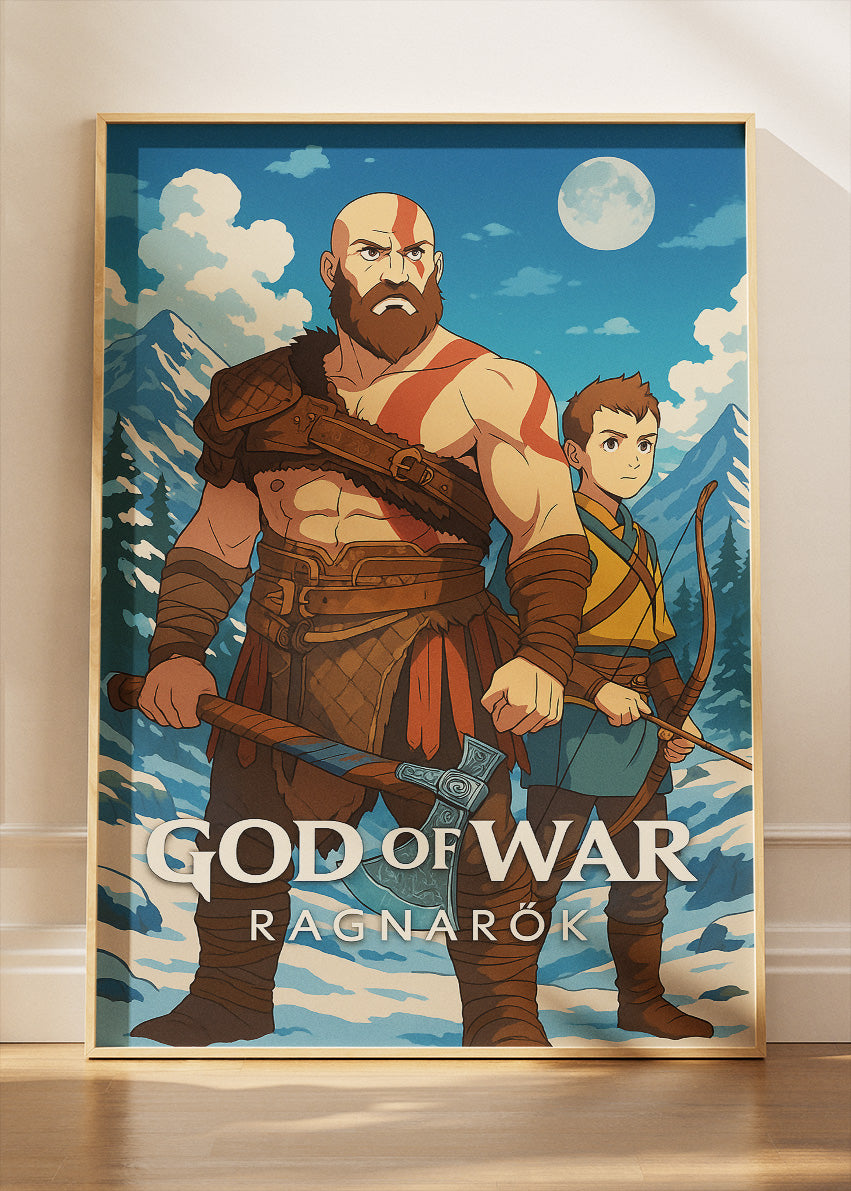 God of War Ragnarök Wall Art – Epic Norse Action RPG Poster & Canvas
