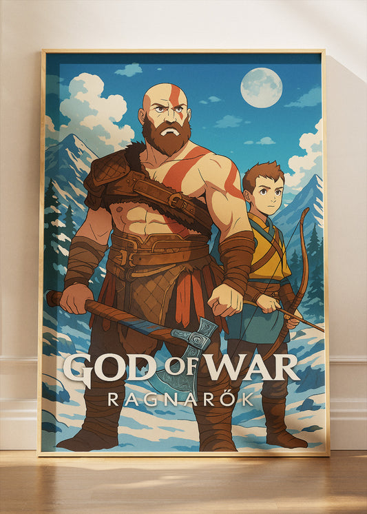 God of War Ragnarök Wall Art – Epic Norse Action RPG Poster & Canvas