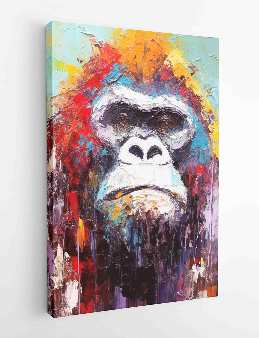 Gorillas Canvas & Poster Wall Art T457 Wildlife Series