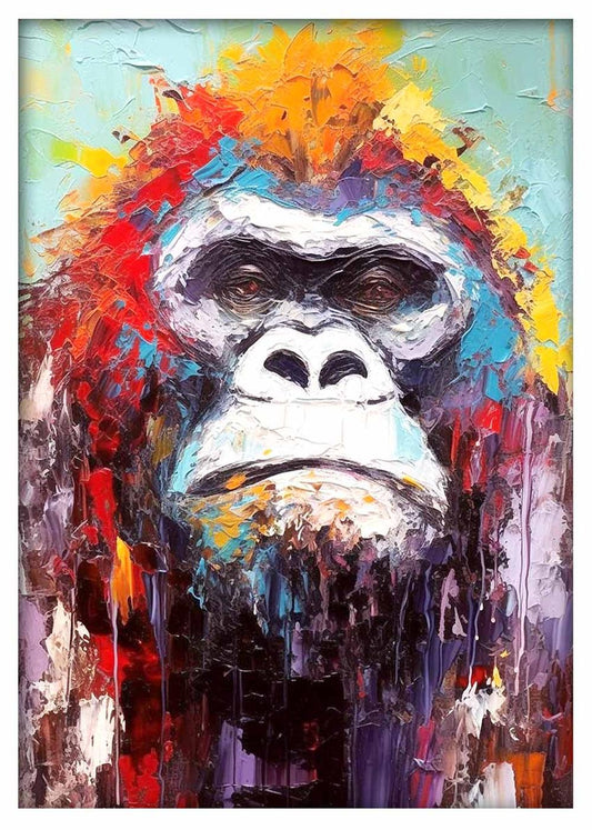 Gorillas Canvas & Poster Wall Art T457 Wildlife Series