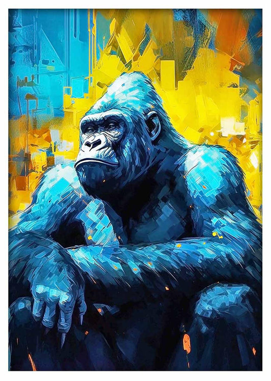 Gorillas Canvas & Poster Wall Art T459 Wildlife Series