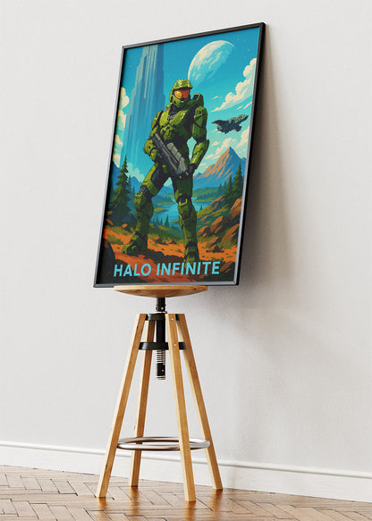 Halo Infinite Sci-Fi Gaming Wall Art Poster & Canvas