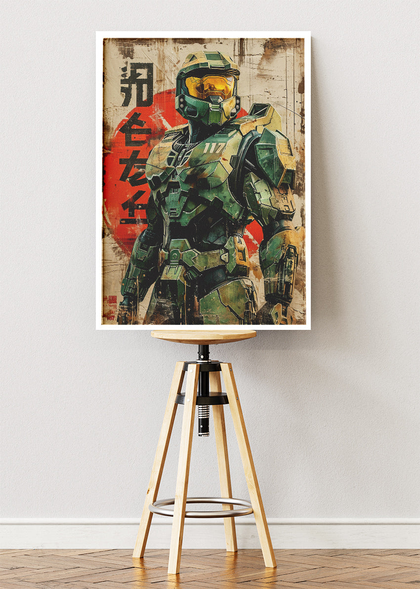 Halo Infinite Spartan Gaming Wall Art Poster & Canvas