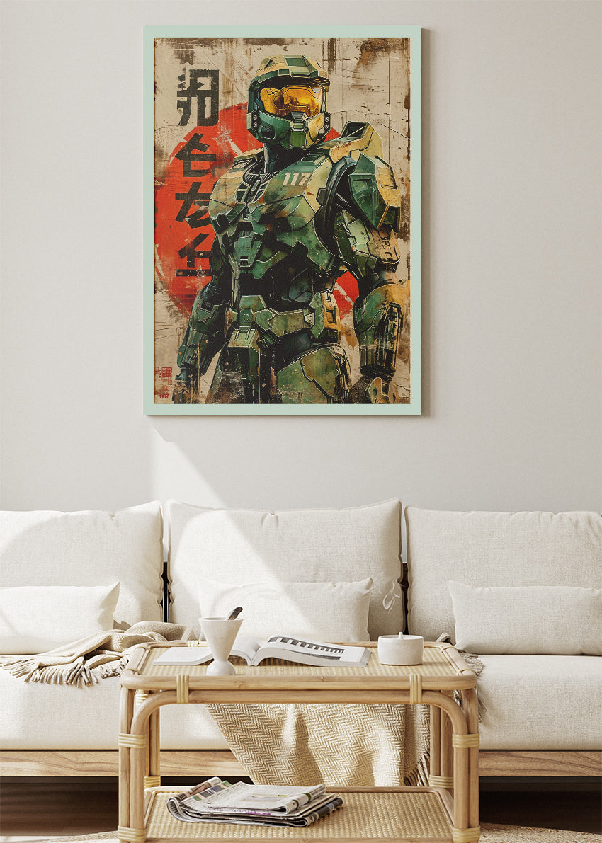 Halo Infinite Spartan Gaming Wall Art Poster & Canvas