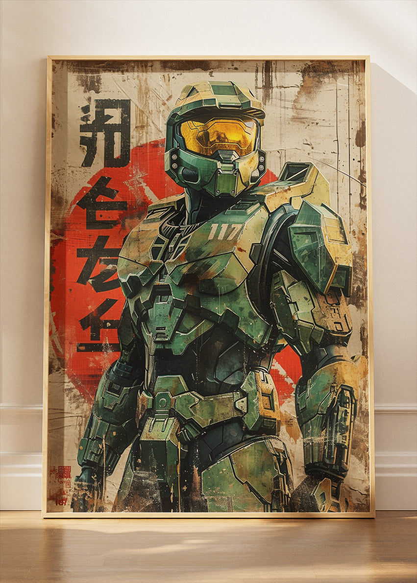 Halo Infinite Spartan Gaming Wall Art Poster & Canvas