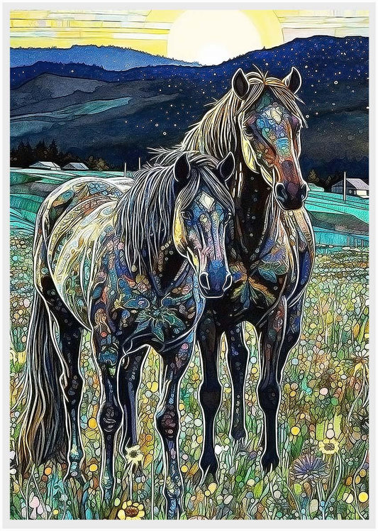 Horse Canvas & Poster Wall Art T243 Wildlife Series