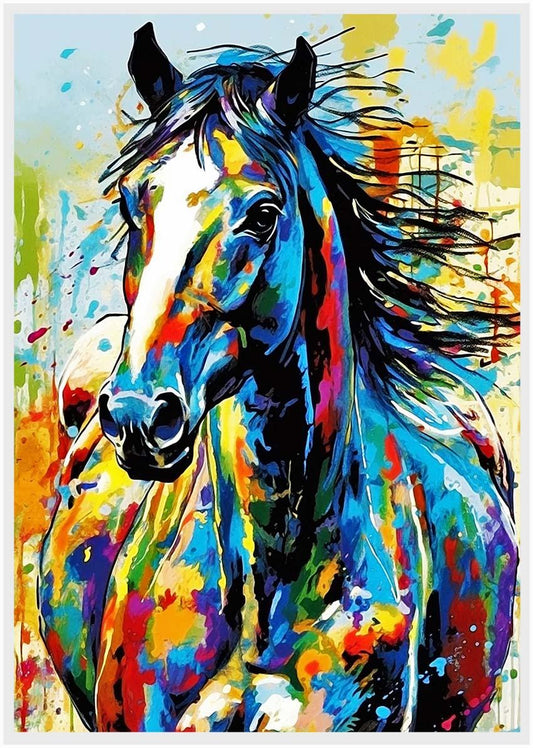 Horse Canvas & Poster Wall Art T244 Wildlife Series