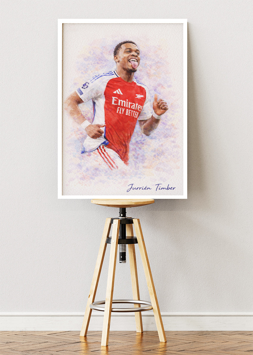 Jurrien Timber Arsenal Watercolor Poster Canvas & Print – AI PRINT LAB