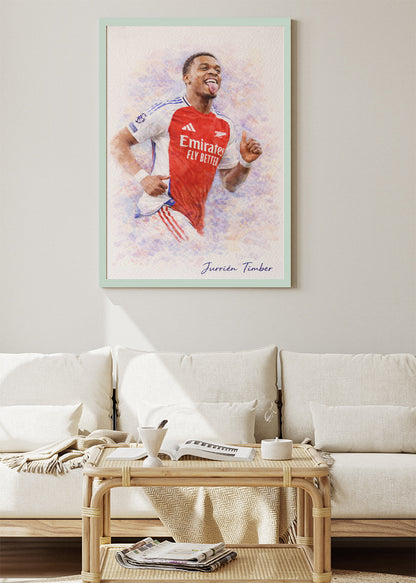 Jurrien Timber Arsenal Watercolor Poster Canvas & Print – AI PRINT LAB