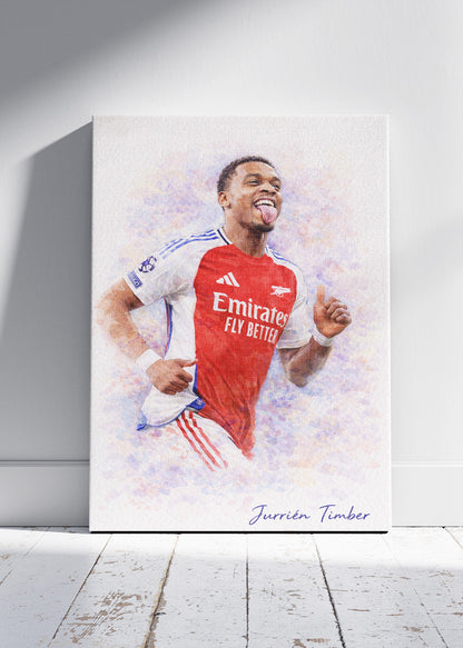 Jurrien Timber Arsenal Watercolor Poster Canvas & Print – AI PRINT LAB