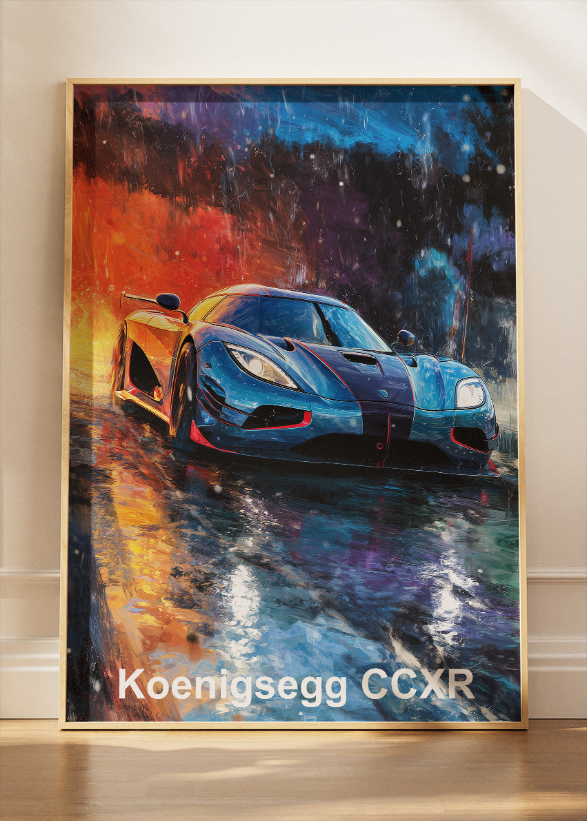 Koenigsegg CCXR Hypercar Art Poster & Canvas Print – Cinematic Exotic Wall Art