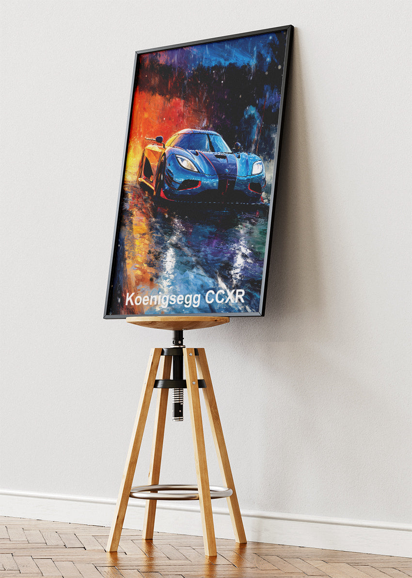Koenigsegg CCXR Hypercar Art Poster & Canvas Print – Cinematic Exotic Wall Art