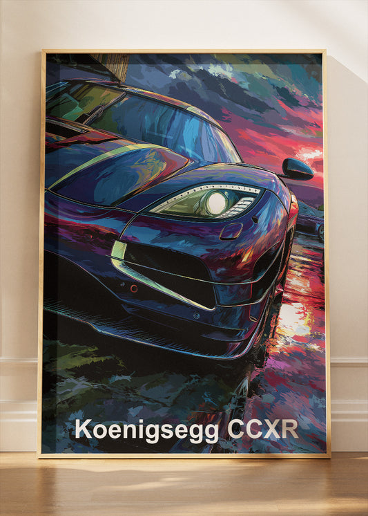 Koenigsegg CCXR Hypercar Art Poster & Canvas Print – Exotic Performance Wall Art