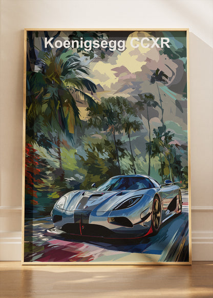 Koenigsegg CCXR Hypercar Art Poster & Canvas Print – Exotic Performance Wall Art