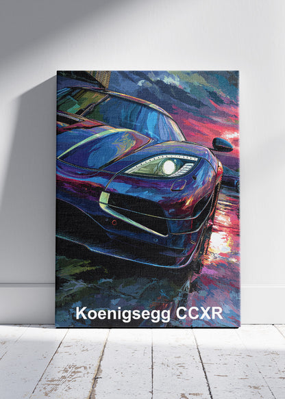 Koenigsegg CCXR Hypercar Art Poster & Canvas Print – Exotic Performance Wall Art