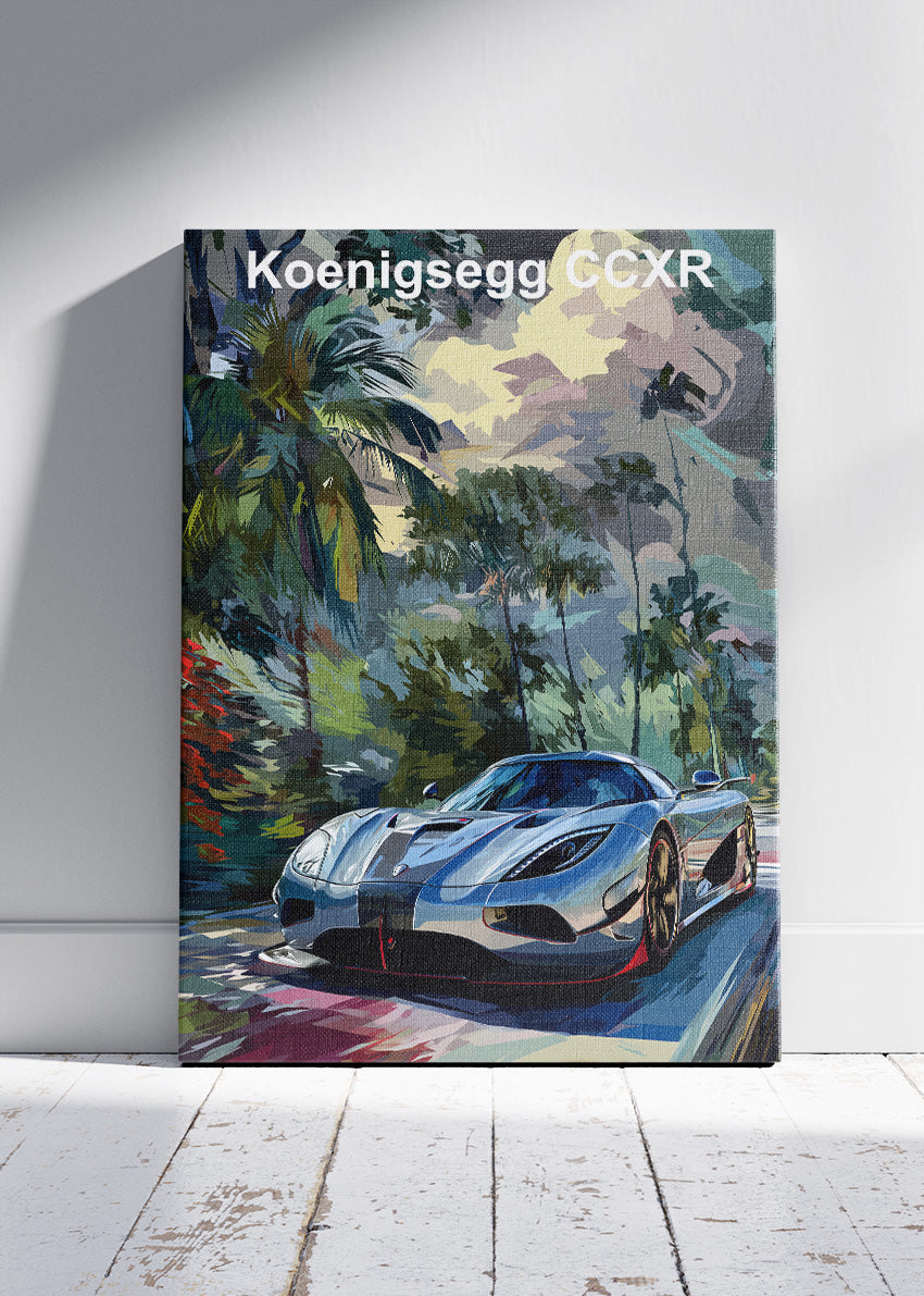 Koenigsegg CCXR Hypercar Art Poster & Canvas Print – Exotic Performance Wall Art