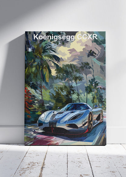 Koenigsegg CCXR Hypercar Art Poster & Canvas Print – Exotic Performance Wall Art