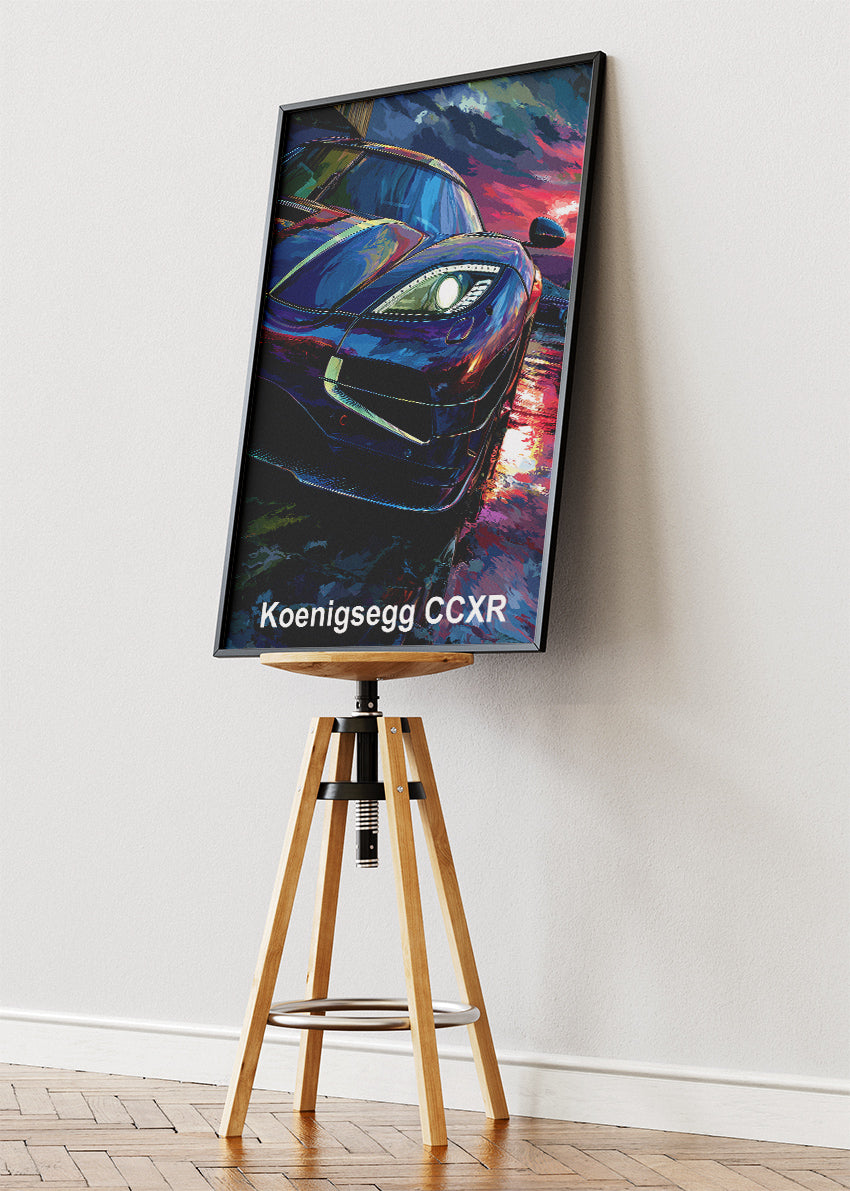 Koenigsegg CCXR Hypercar Art Poster & Canvas Print – Exotic Performance Wall Art