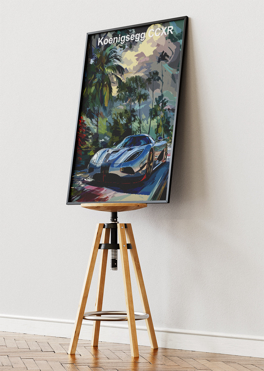 Koenigsegg CCXR Hypercar Art Poster & Canvas Print – Exotic Performance Wall Art