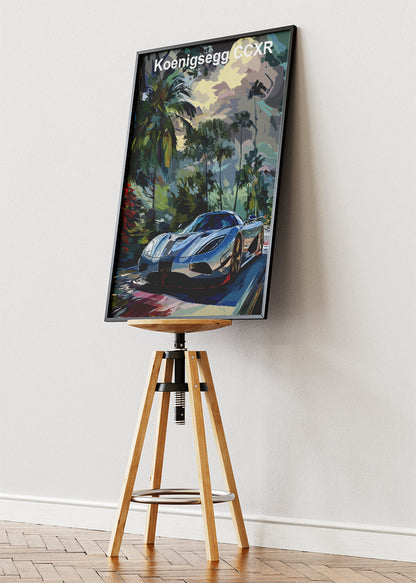 Koenigsegg CCXR Hypercar Art Poster & Canvas Print – Exotic Performance Wall Art