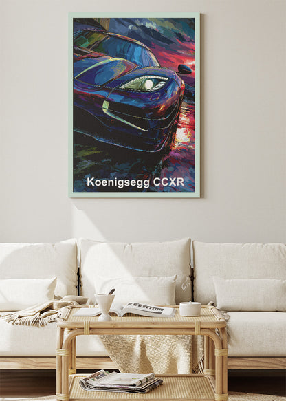 Koenigsegg CCXR Hypercar Art Poster & Canvas Print – Exotic Performance Wall Art